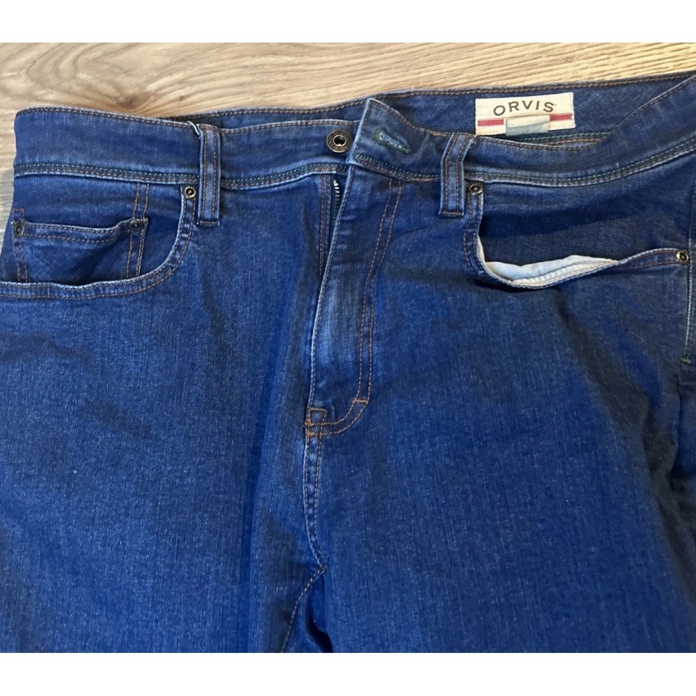 Orvis 1856 5 Pocket Jeans Pants 33x30 Stretch Made In Columbia